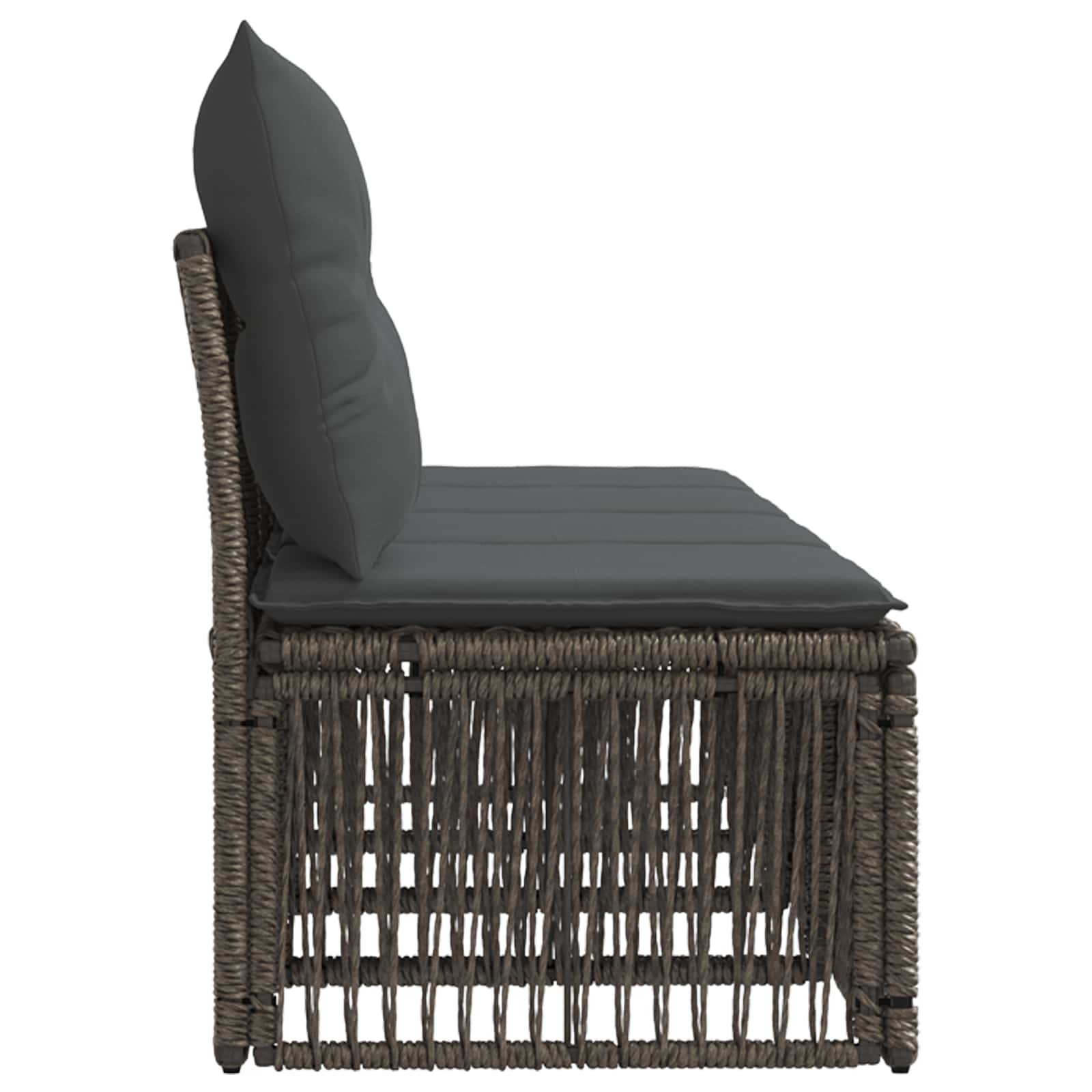 4-sjedala sofa 4 pcs 4-Broj sjedala Siva poliratan