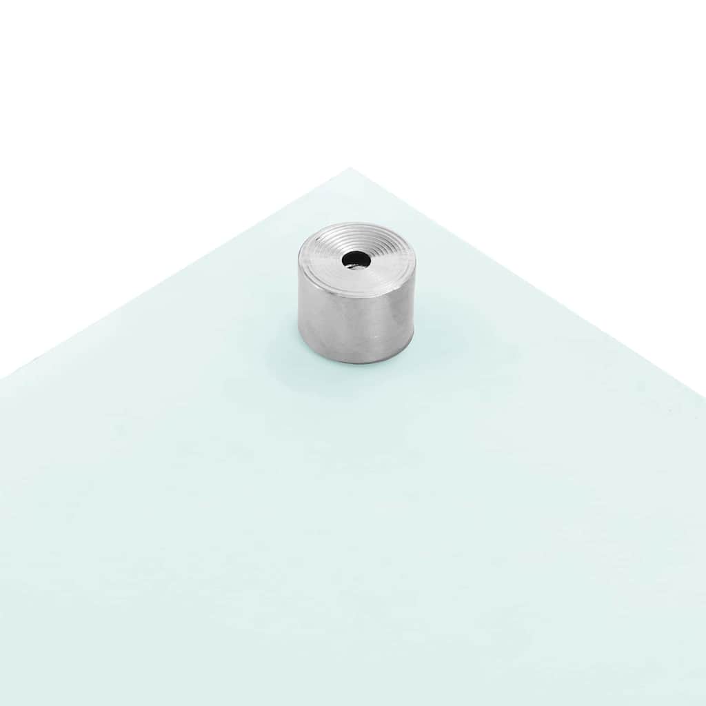 Kuhinjski zid 2 pcs Bijelo 100 x 50 cm Staklo otporno na udarce