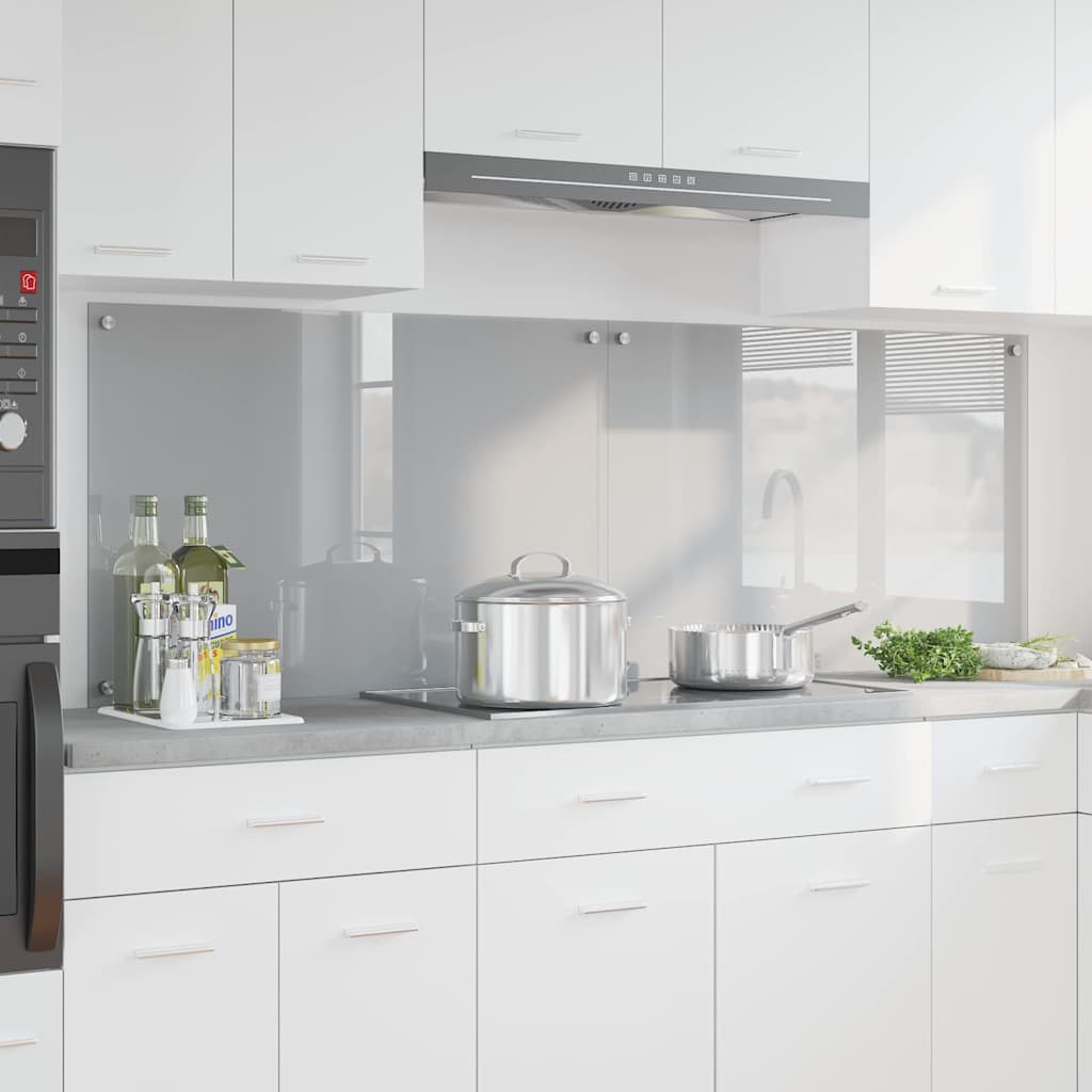 Kuhinjski zid 2 pcs Svijetlo siva 90 x 60 cm