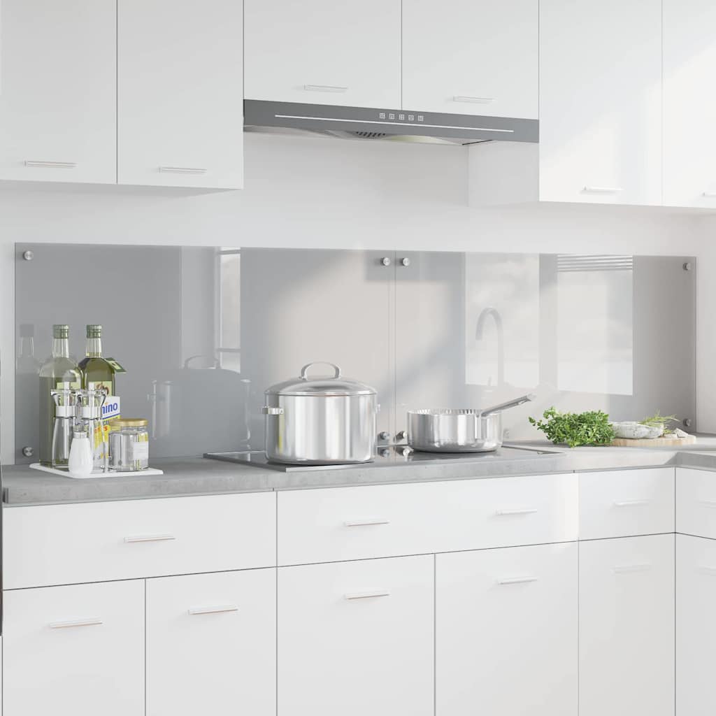 Kuhinjski zid 2 pcs Svijetlo siva 100 x 50 cm