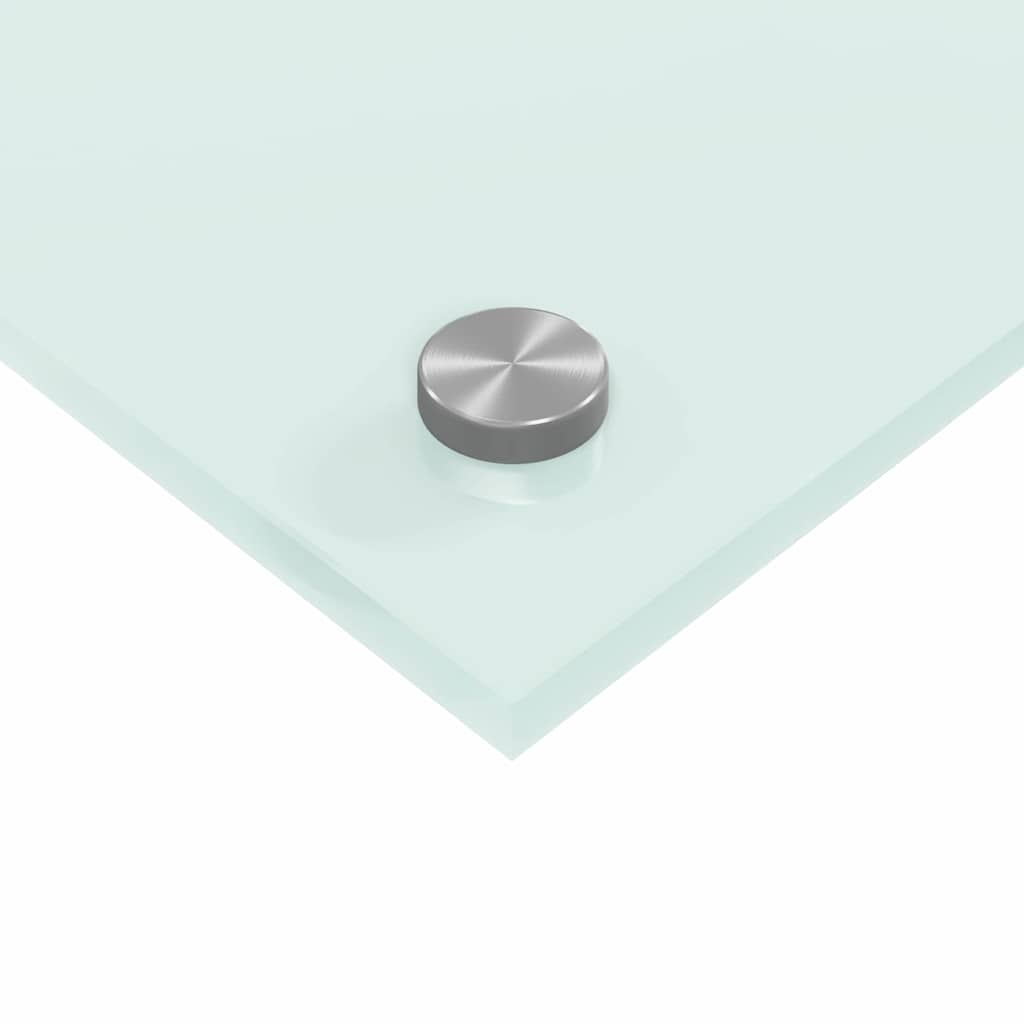 Kuhinjski zid 2 pcs Bijelo 110 x 50 cm Staklo otporno na udarce