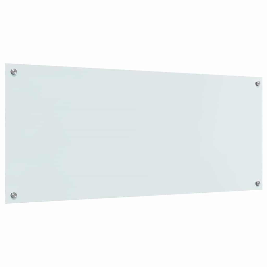 Kuhinjski zid 2 pcs Bijelo 120 x 50 cm Staklo otporno na udarce