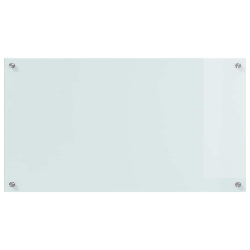 Kuhinjski zid 2 pcs Bijelo 90 x 50 cm Staklo otporno na udarce