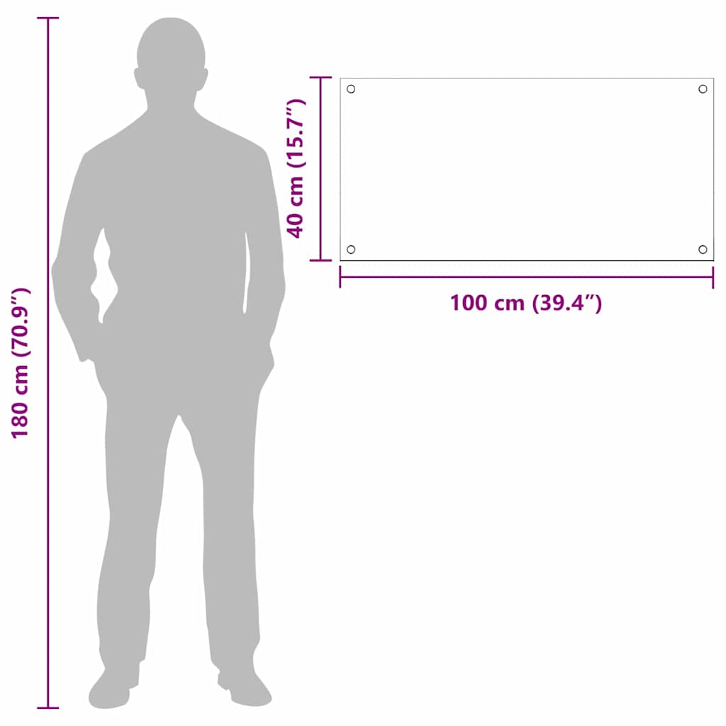 Kuhinjski zid 2 pcs Bijelo 100 x 40 cm Staklo otporno na udarce