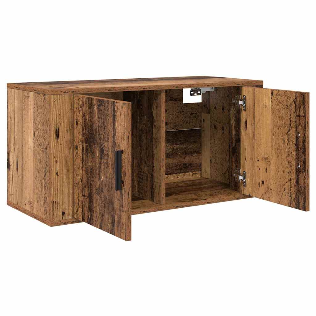 Zidni TV ormar set Zidne 3 pcs Staro drvo 80 x 34,5 x 40 cm