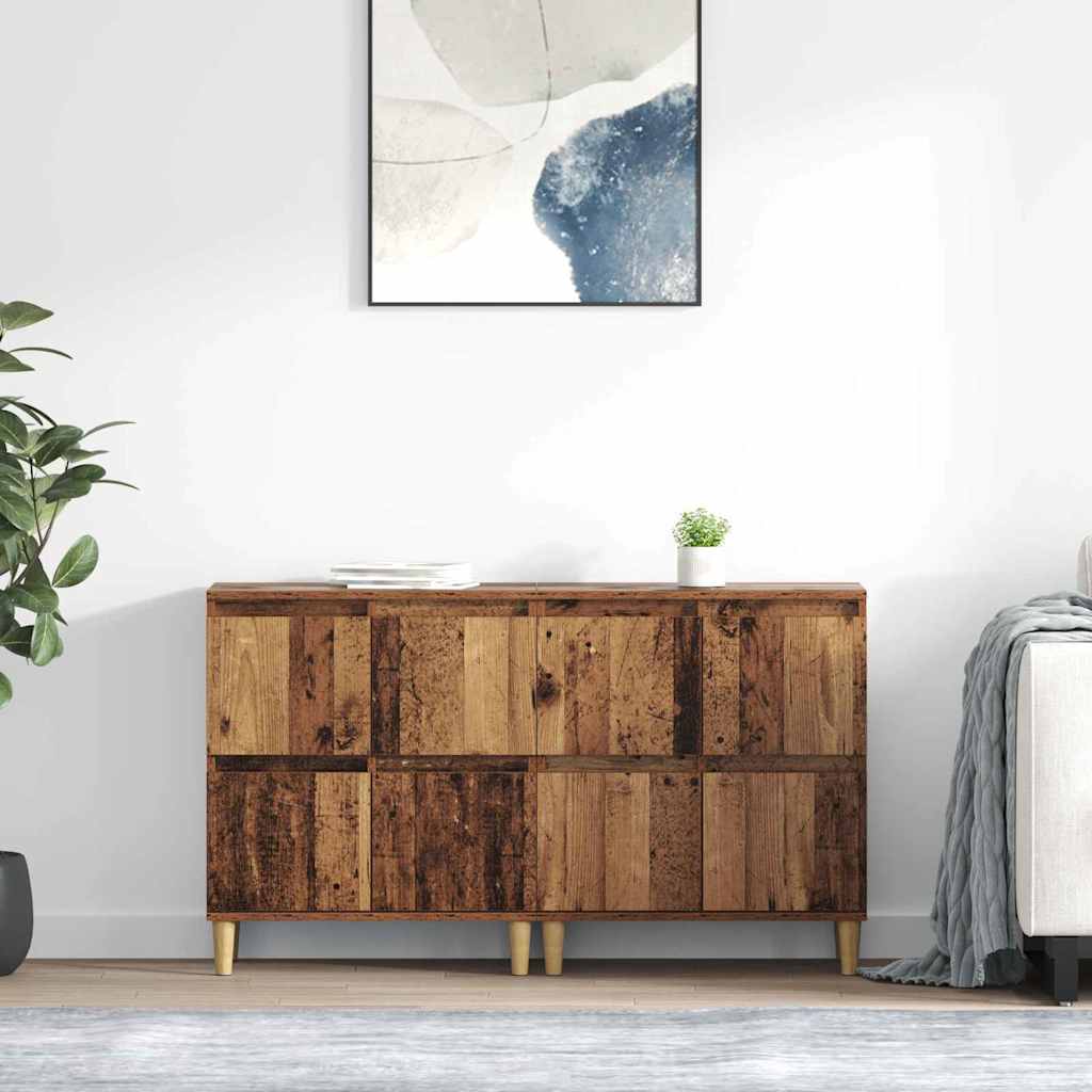Komode 2 kom. Staro drvo 60 x 35 x 70 cm Konstruirano drvo