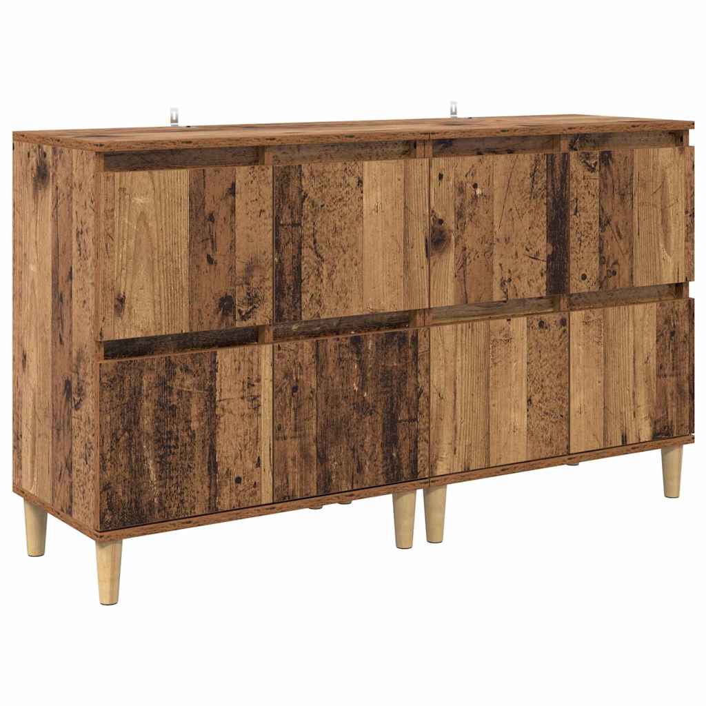 Komode 2 kom. Staro drvo 60 x 35 x 70 cm Konstruirano drvo