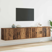 Zidni TV ormar set Zidne 2 pcs Staro drvo 100 x 34,5 x 40 cm
