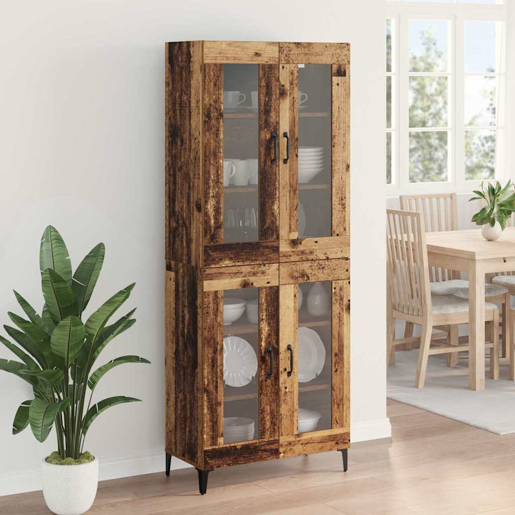 Highboard Zidne Staro drvo 69,5 x 34 x 180 cm Konstruirano drvo