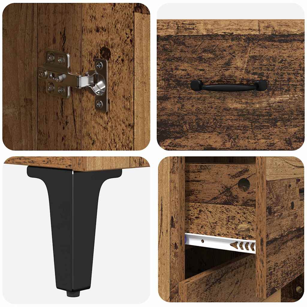 Highboard Zidne Staro drvo 69,5 x 34 x 180 cm Konstruirano drvo