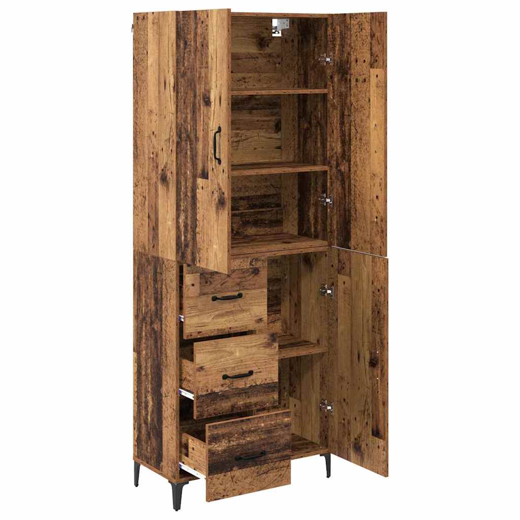 Highboard Staro drvo 69,5 x 34 x 180 cm Konstruirano drvo