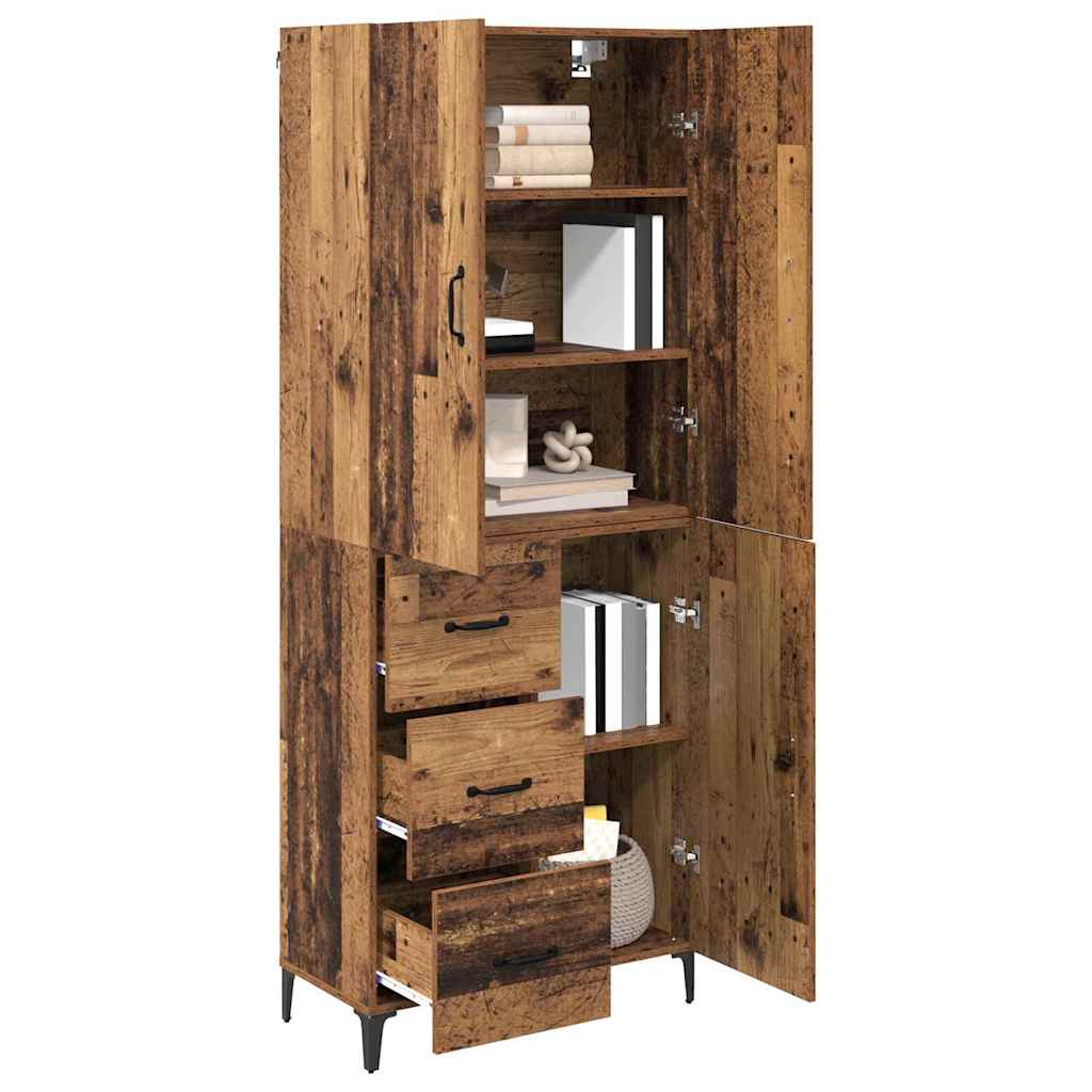 Highboard Staro drvo 69,5 x 34 x 180 cm Konstruirano drvo