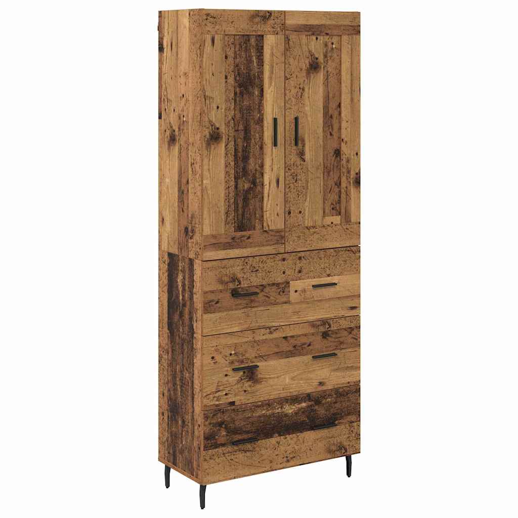 Highboard 2 kom. Staro drvo 69,5 x 34 x 180 cm