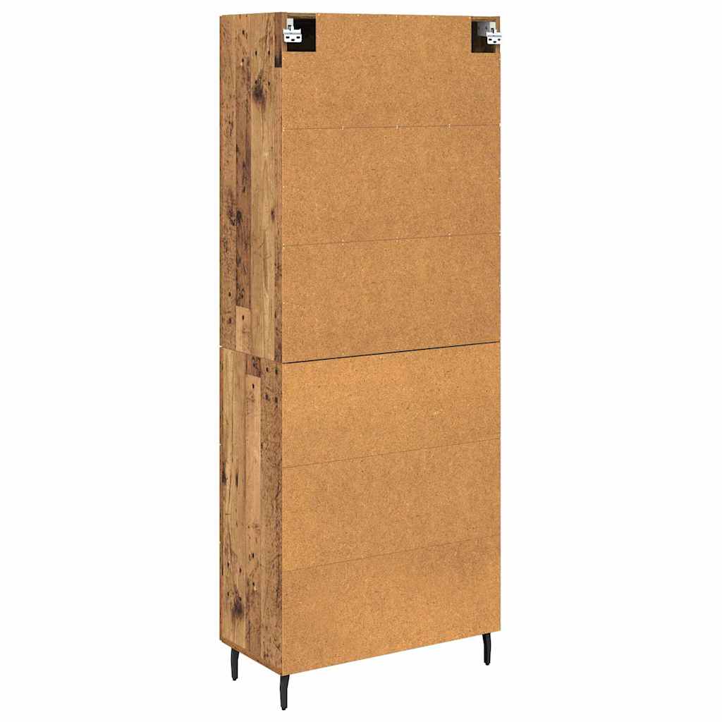 Highboard s ladicama 2 pcs Staro drvo Konstruirano drvo