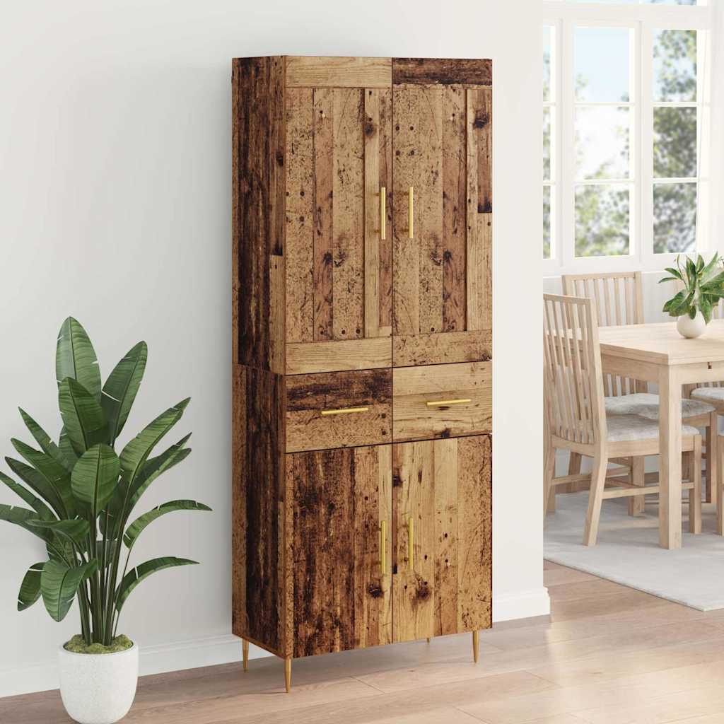 Highboard Staro drvo 69,5 x 34 x 180 cm Konstruirano drvo
