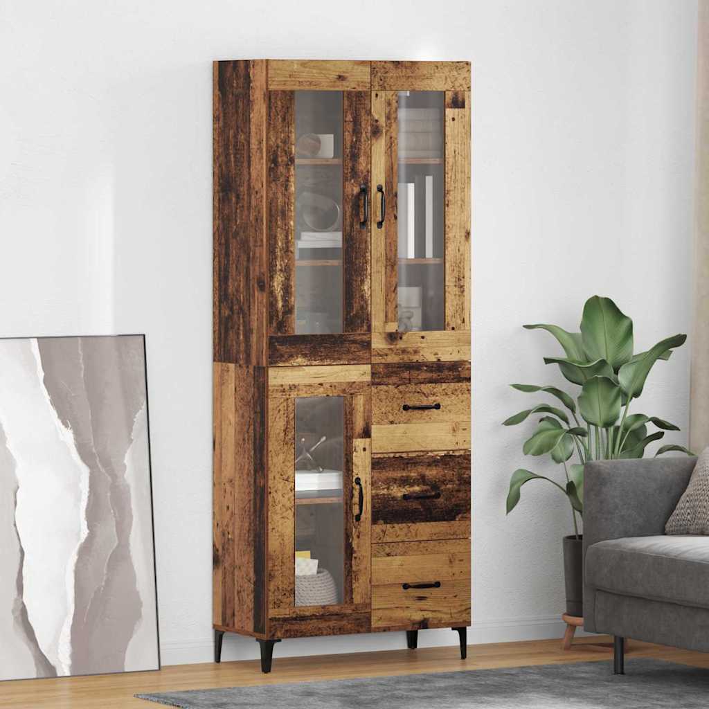 Highboard Zidne Staro drvo 69,5 x 34 x 180 cm Konstruirano drvo