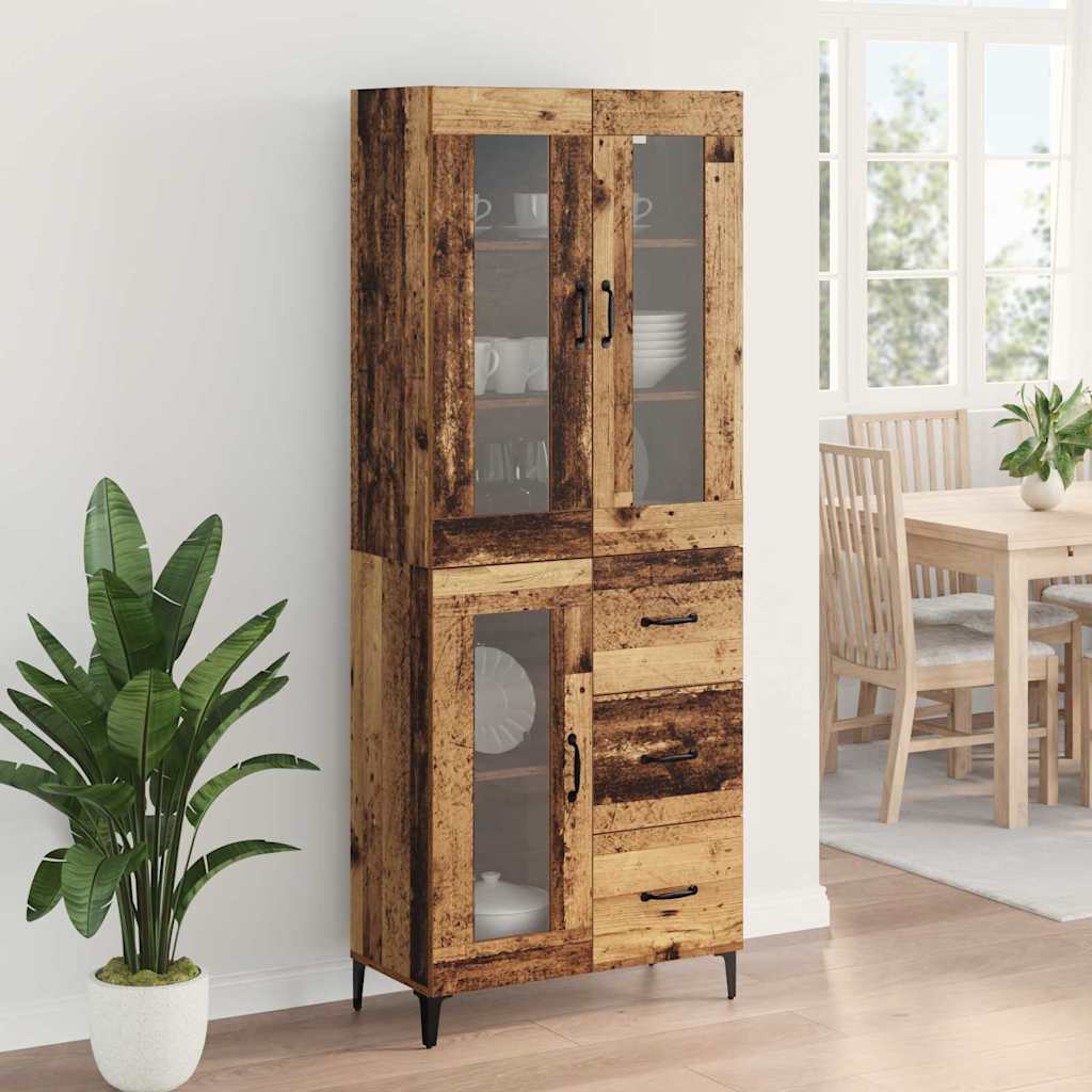 Highboard Zidne Staro drvo 69,5 x 34 x 180 cm Konstruirano drvo