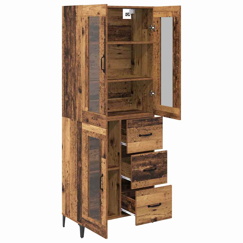 Highboard Zidne Staro drvo 69,5 x 34 x 180 cm Konstruirano drvo