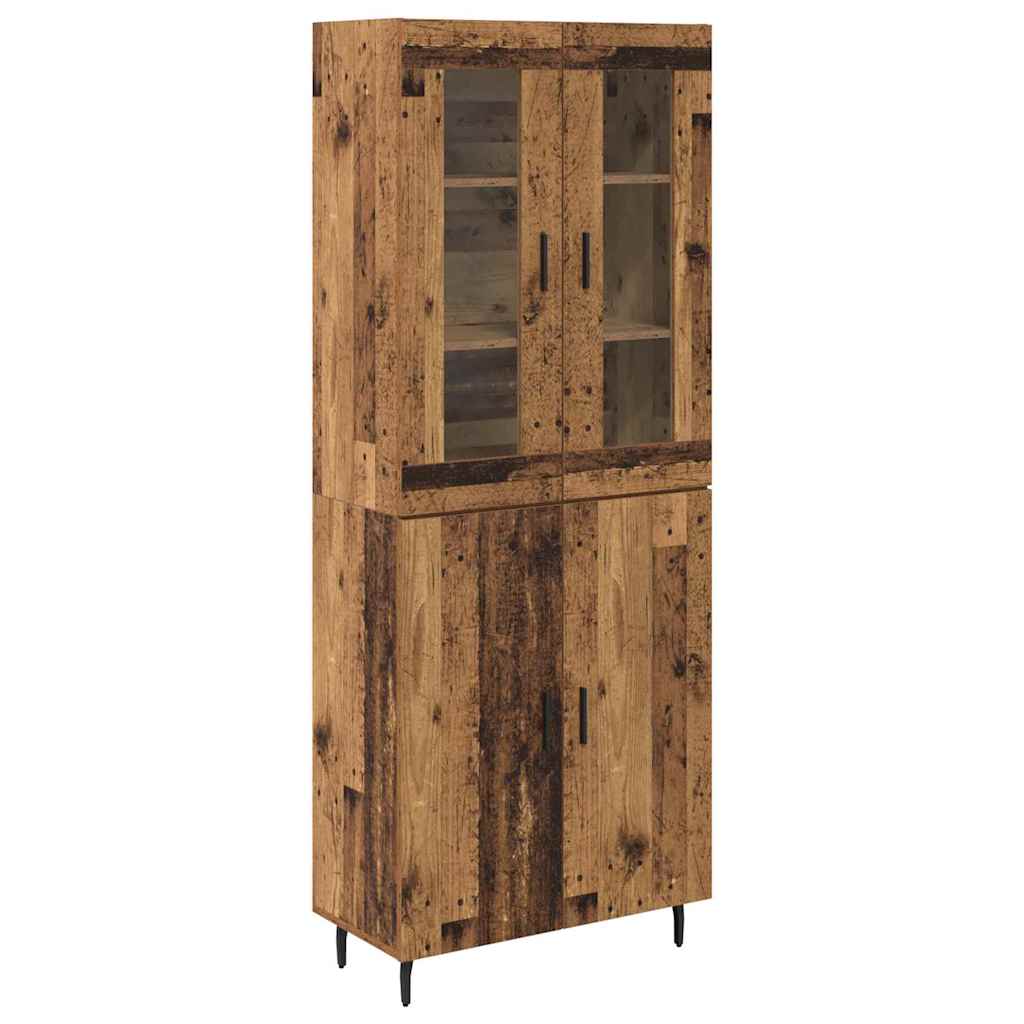 Highboard 2 pcs Staro drvo Konstruirano drvo