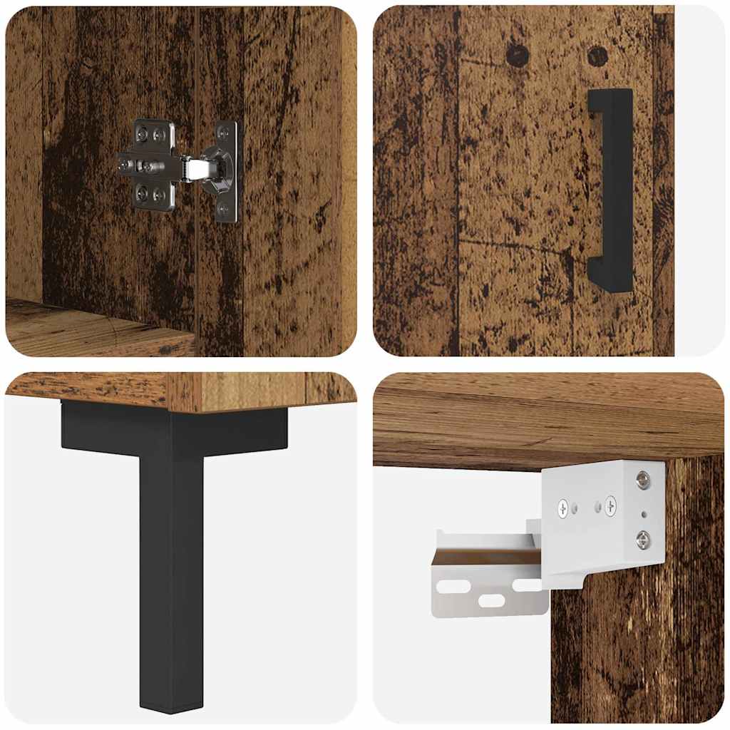 Highboard Zidne Staro drvo 69,5 x 34 x 180 cm Konstruirano drvo