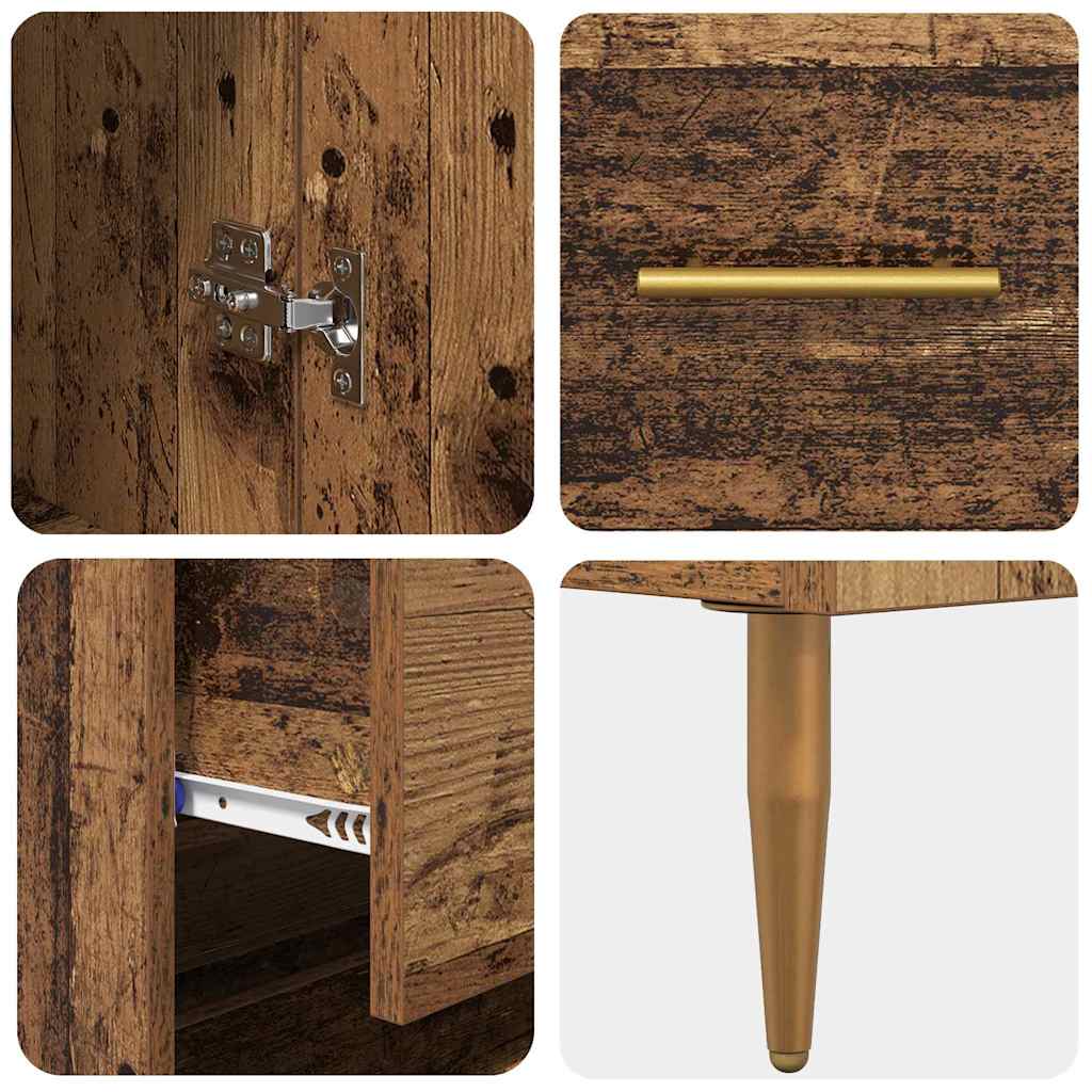 Highboard Staro drvo 69,5 x 34 x 180 cm Konstruirano drvo