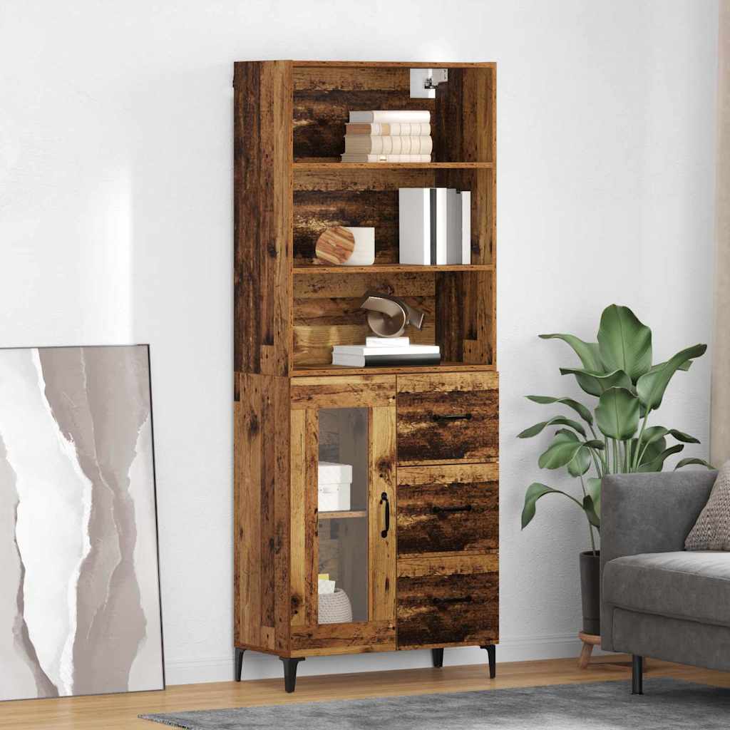 Highboard Staro drvo 69,5 x 34 x 180 cm Konstruirano drvo