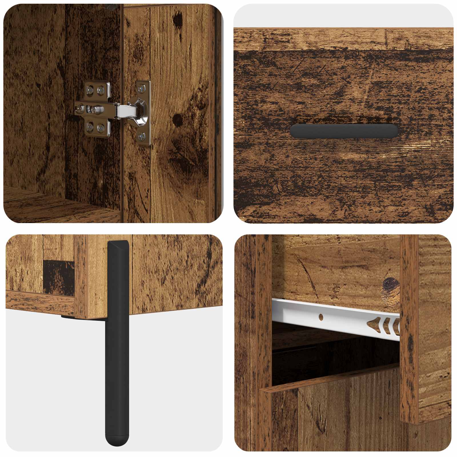Highboard Zidne Staro drvo 69,5 x 34 x 180 cm Konstruirano drvo