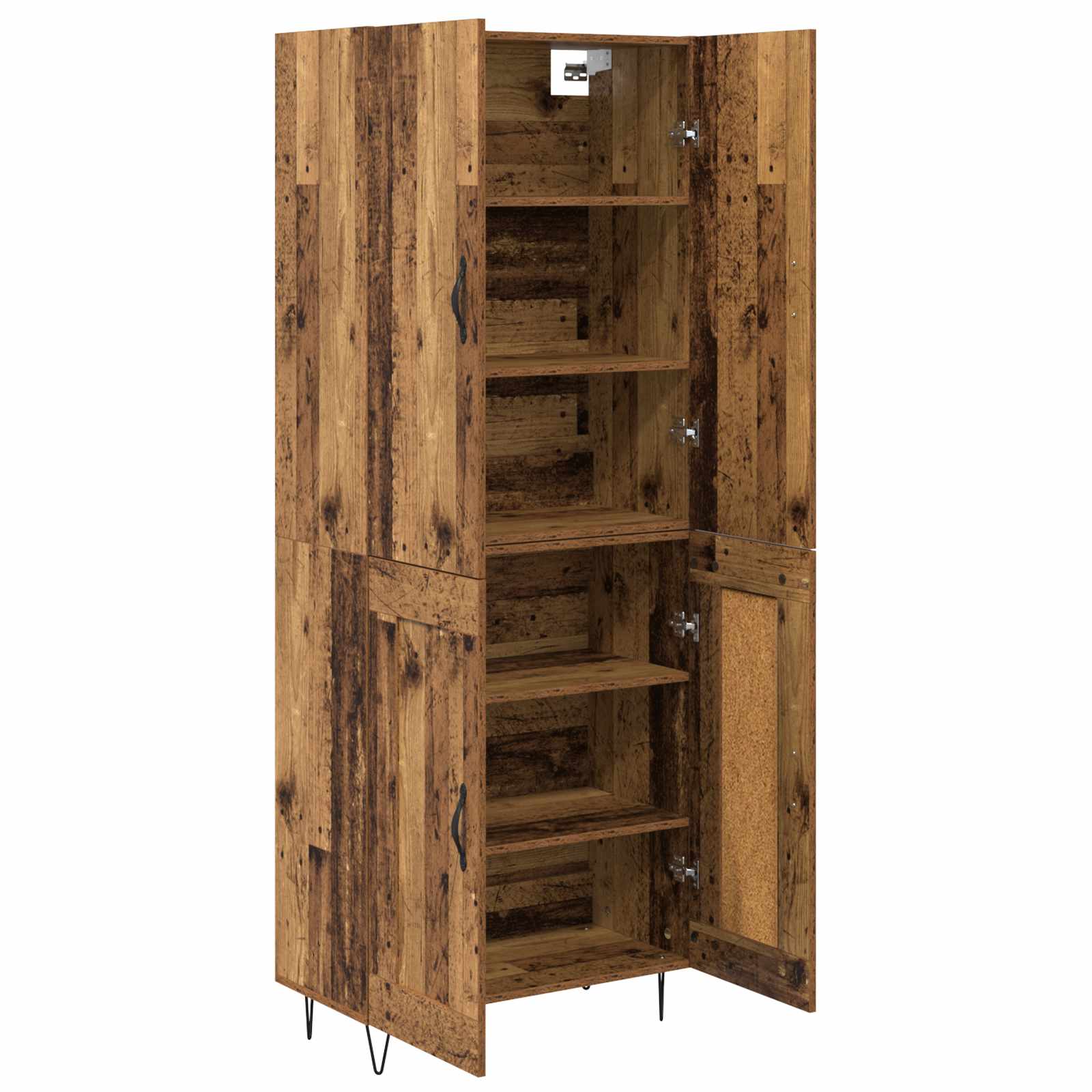 Highboard 2 pcs Staro drvo Konstruirano drvo
