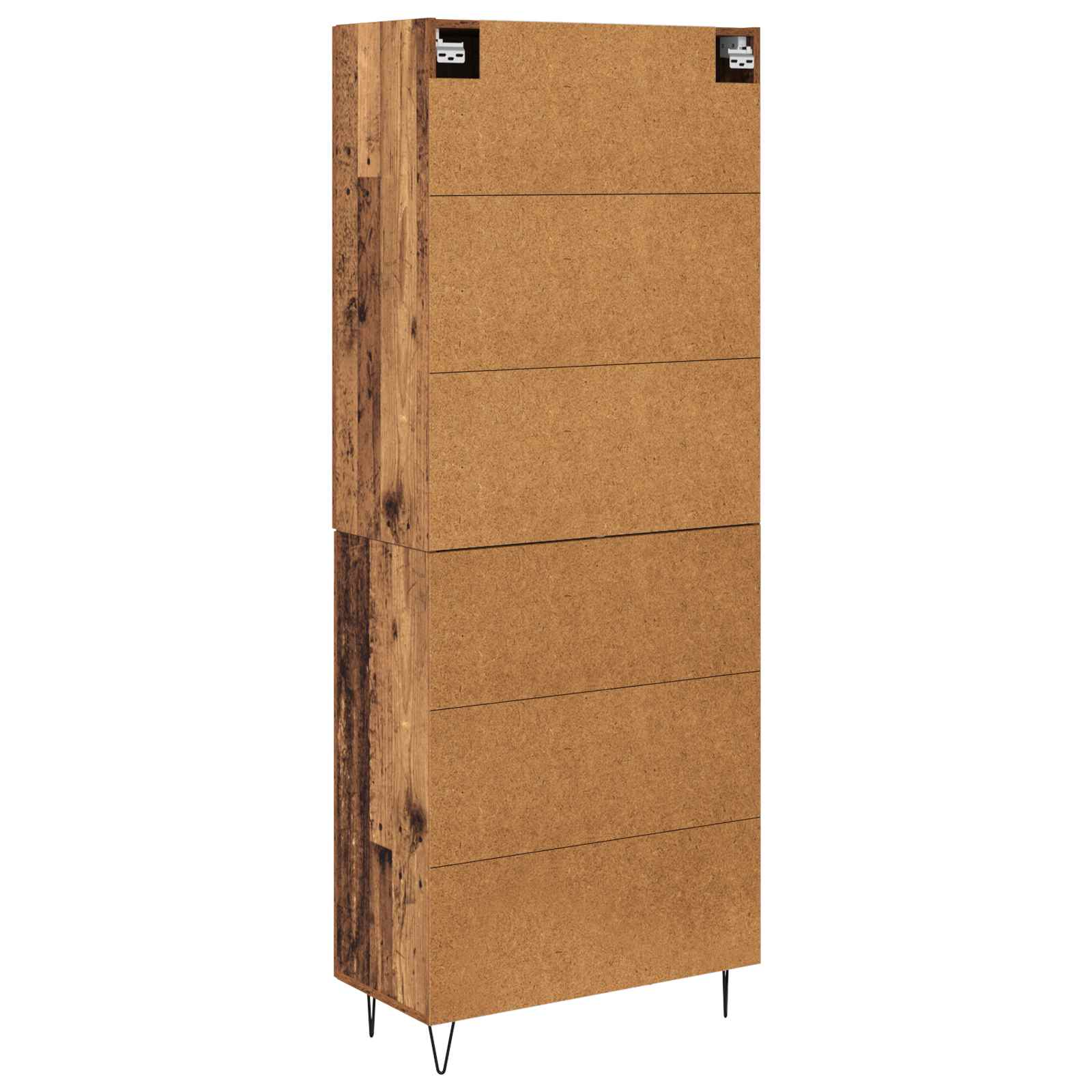 Highboard 2 pcs Staro drvo Konstruirano drvo
