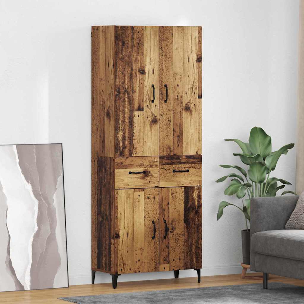 Highboard Zidne Staro drvo 69,5 x 34 x 180 cm Konstruirano drvo