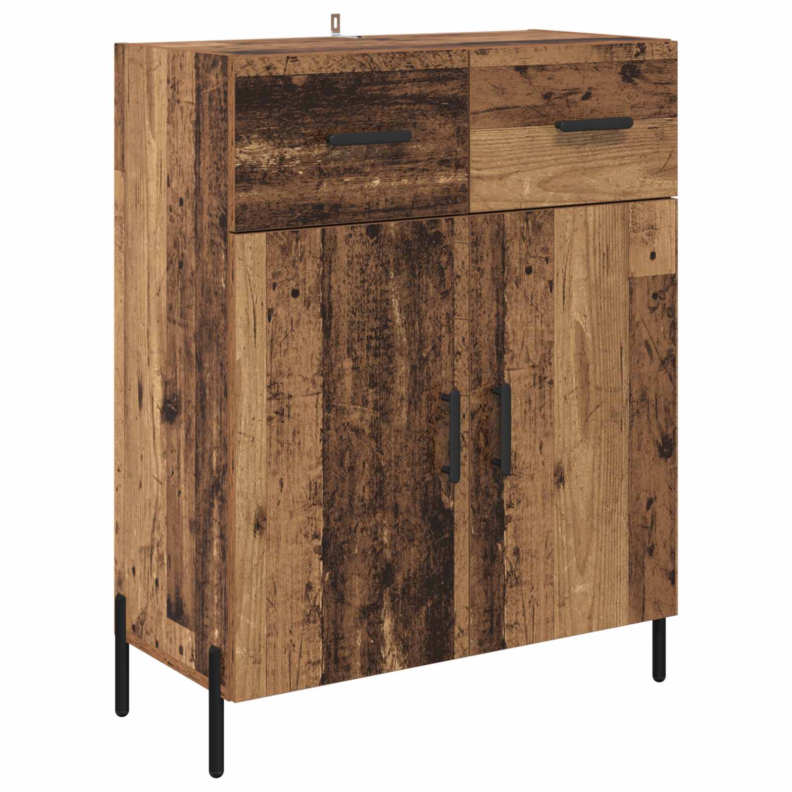 Highboard 2 pcs Staro drvo Konstruirano drvo