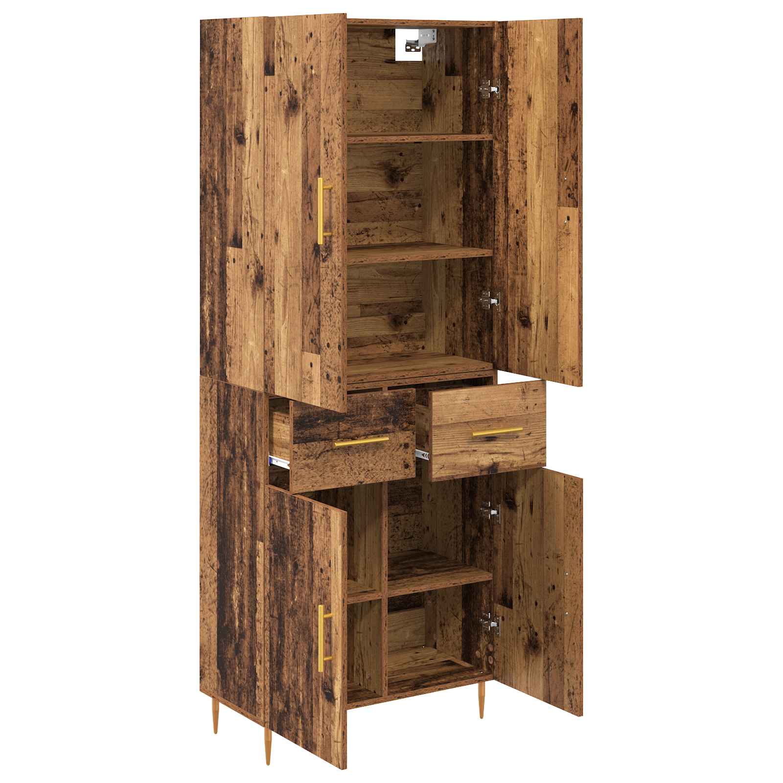 Highboard Zidne Staro drvo 69,5 x 34 x 180 cm Konstruirano drvo