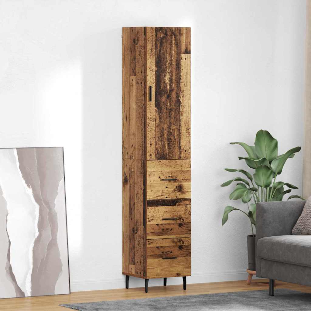 Highboard Staro drvo 34,5 x 34 x 180 cm Konstruirano drvo
