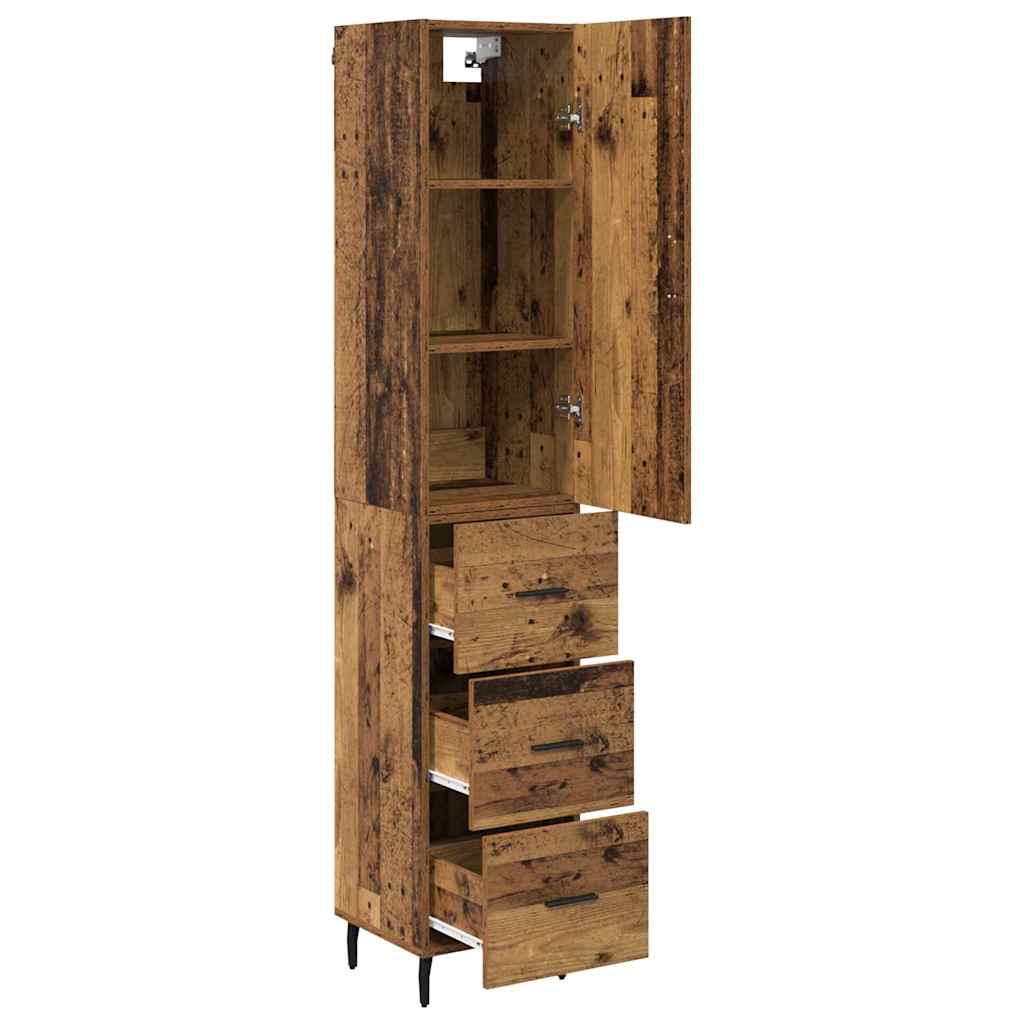 Highboard Staro drvo 34,5 x 34 x 180 cm Konstruirano drvo