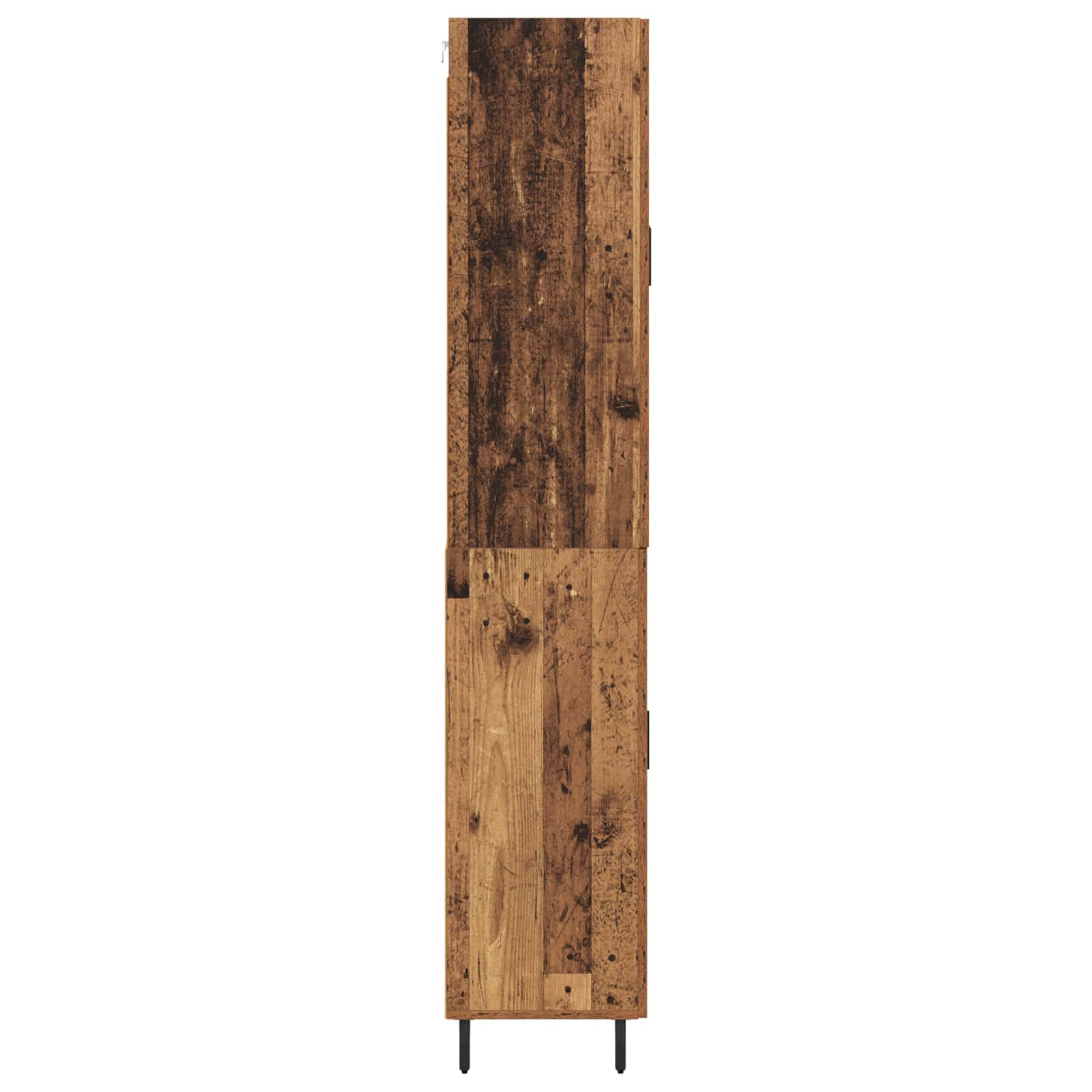 Highboard s ladicama 2 pcs Staro drvo Konstruirano drvo