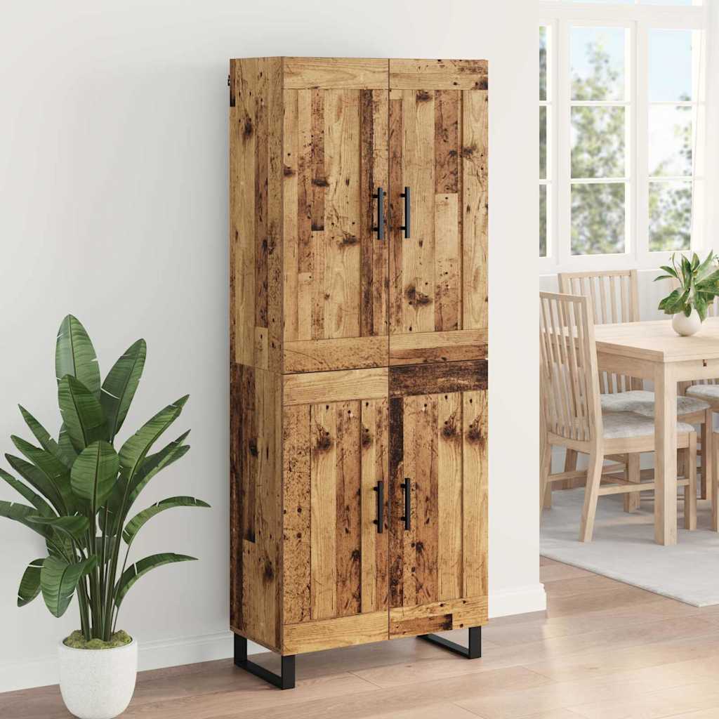 Highboard 2 kom. Staro drvo 69,5 x 34 x 180 cm