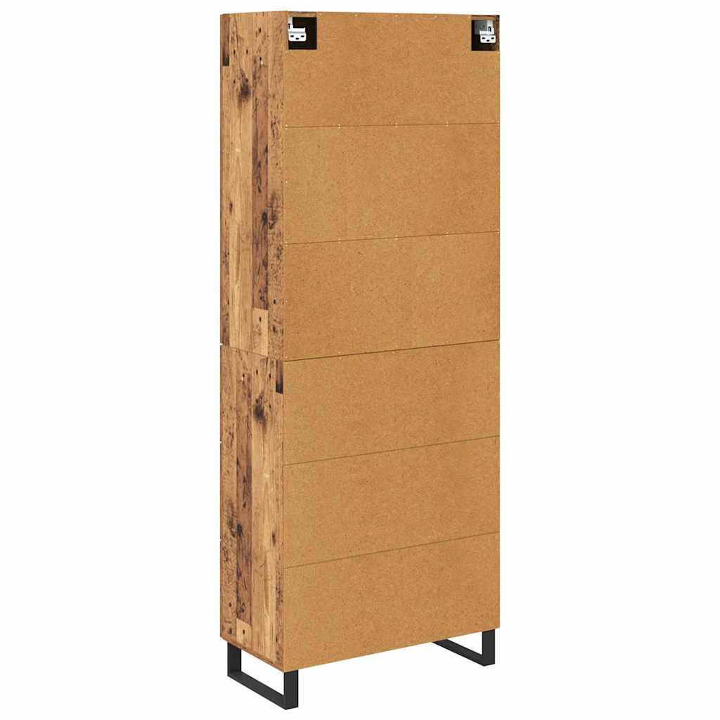 Highboard 2 kom. Staro drvo 69,5 x 34 x 180 cm
