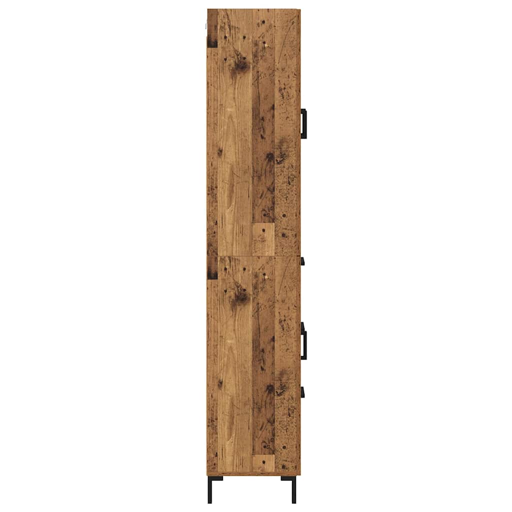 Highboard s ladicama 2 pcs Staro drvo Konstruirano drvo