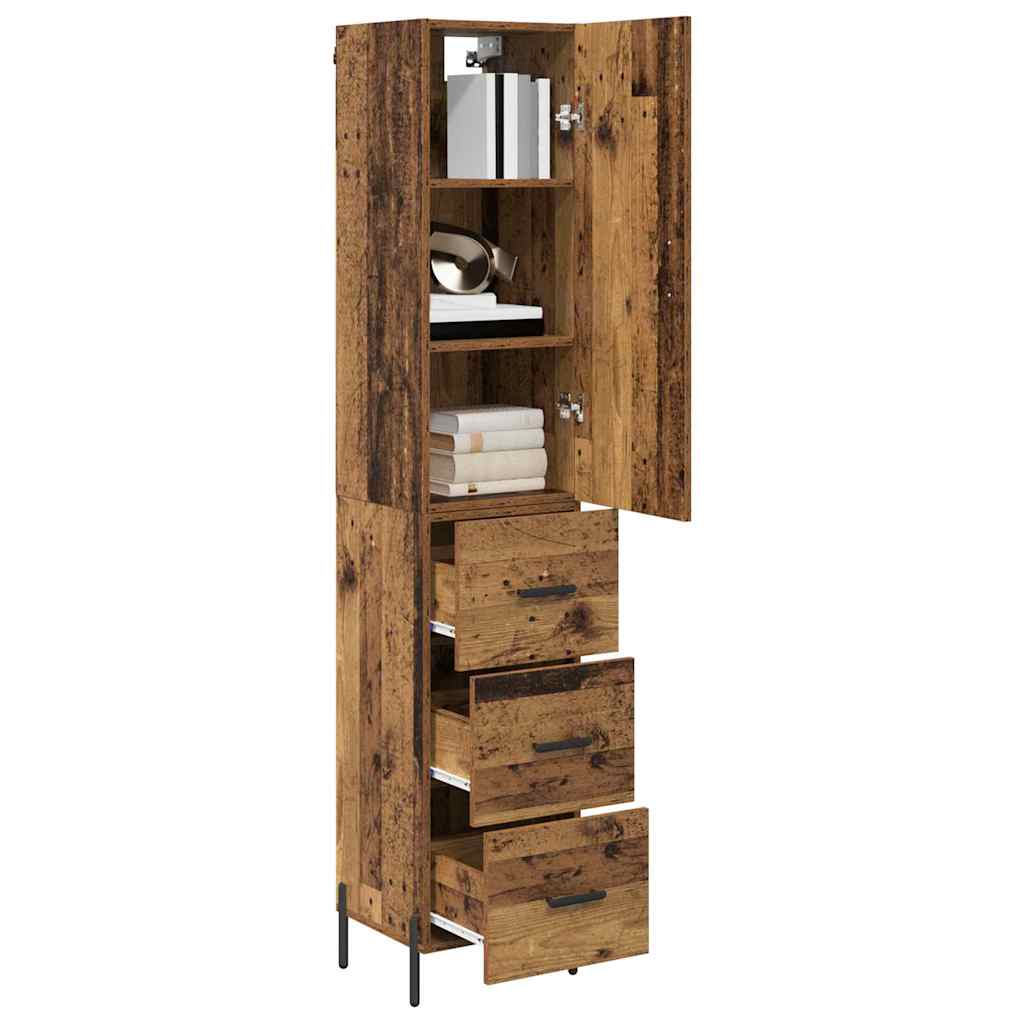 Highboard Staro drvo 34,5 x 34 x 180 cm Konstruirano drvo