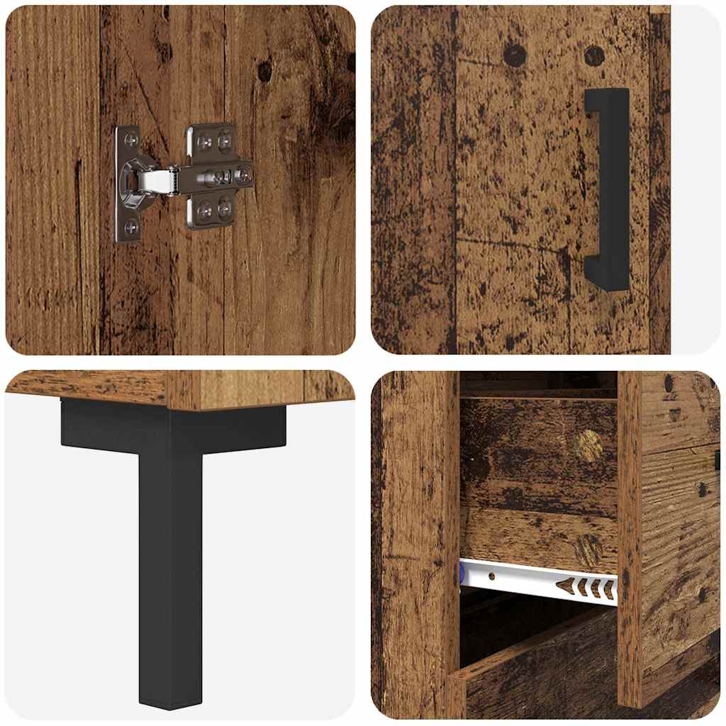 Highboard Zidne Staro drvo 69,5 x 34 x 180 cm Konstruirano drvo