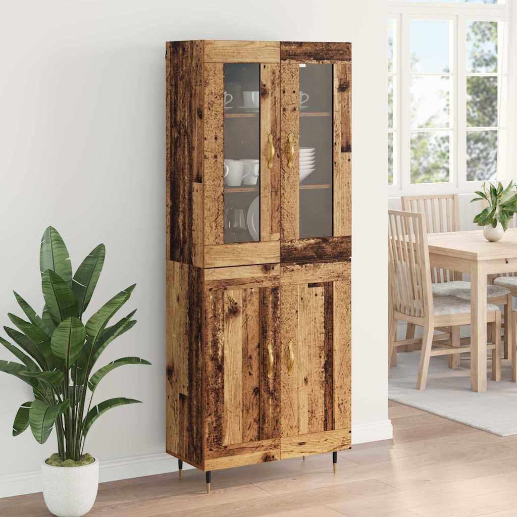 Highboard 2 kom. Staro drvo 69,5 x 34 x 180 cm
