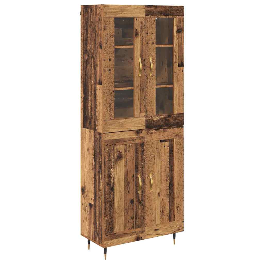 Highboard 2 kom. Staro drvo 69,5 x 34 x 180 cm
