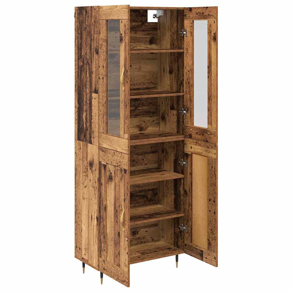 Highboard 2 kom. Staro drvo 69,5 x 34 x 180 cm