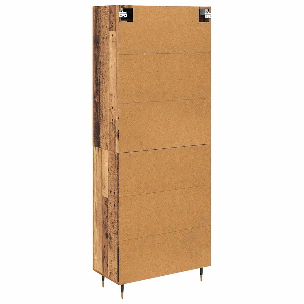 Highboard 2 kom. Staro drvo 69,5 x 34 x 180 cm