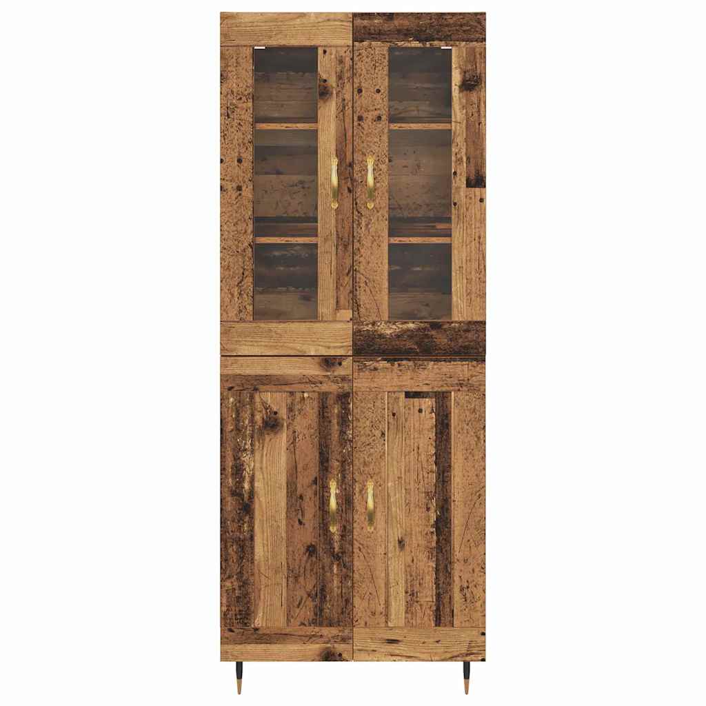 Highboard 2 kom. Staro drvo 69,5 x 34 x 180 cm