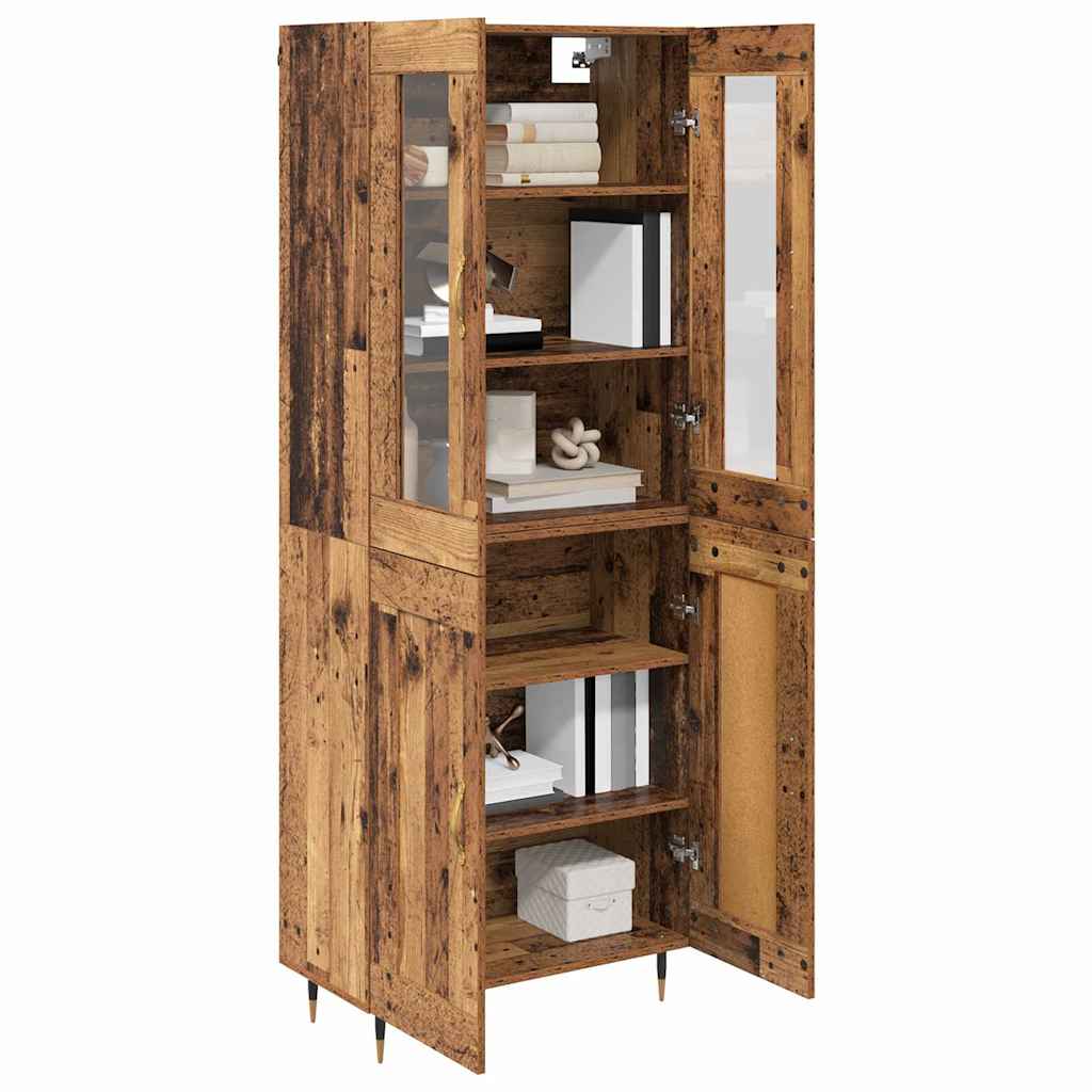 Highboard 2 kom. Staro drvo 69,5 x 34 x 180 cm