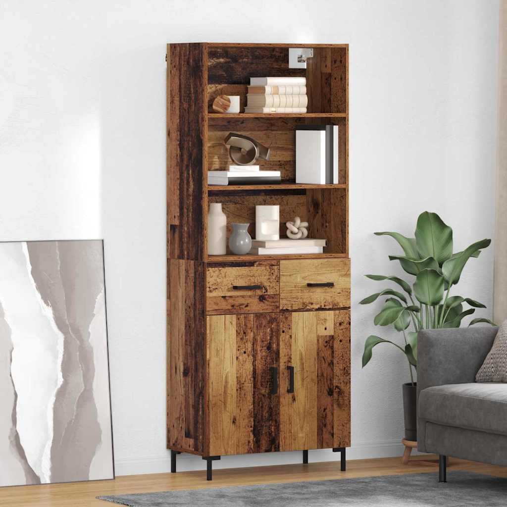 Highboard Staro drvo 69,5 x 34 x 180 cm Konstruirano drvo