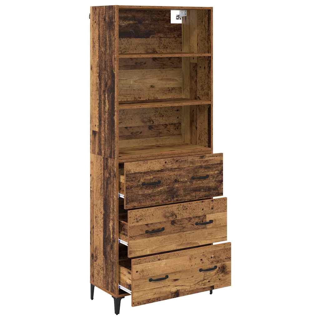 Highboard Staro drvo 69,5 x 34 x 180 cm Konstruirano drvo