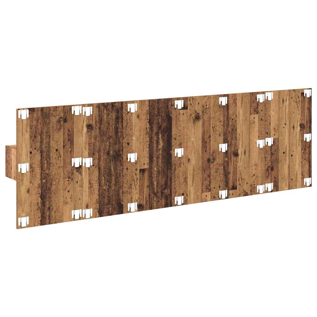 Uzglavlje s ormarićem Zidne 3 pcs Staro drvo Konstruirano drvo