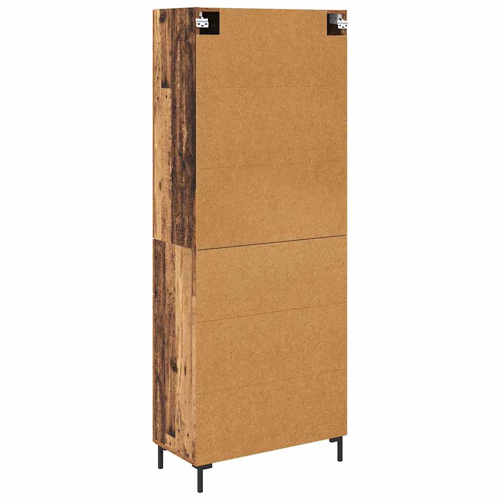 Highboard s ladicama 2 pcs Staro drvo Konstruirano drvo
